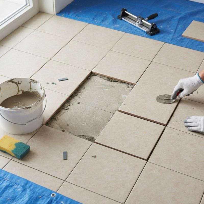 Tile Floor Reglazing